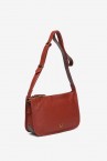 Terracotta leather crossbody bag