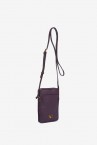 Purple leather mobile phone bag