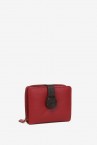 Red leather small wallet