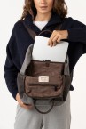 Grey backpack in recycled materials