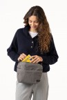 Grey recycled materials bag organizer