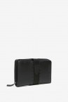 Black leather medium wallet