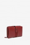 Burgundy leather medium size wallet