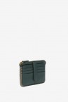 Green leather coin purse-card holder