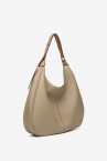 Bolso de hombro en materiales reciclados camel