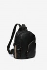 Backpack in black recycled materials