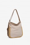 Bolso - mochila en materiales reciclados beige