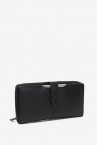 Large wallet in black leather