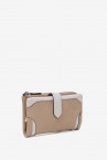 Cartera mediana en piel camel