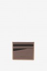 Men\'s leather cardholder in taupe