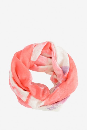 Pink scarf with exclusive print