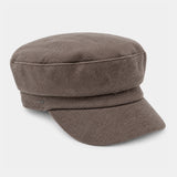 Damen-Baskenmütze in Camelfarbe.