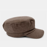 Damen-Baskenmütze in Camelfarbe.