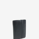 Unisex wallet in black leather