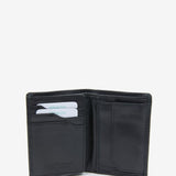 Unisex wallet in black leather