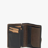 Portafoglio da uomo in pelle verde