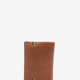 Portafoglio da uomo in pelle color cognac