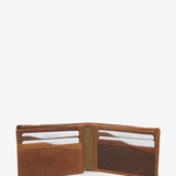 Men's wallet in cognac leather
