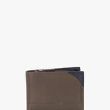 Portafoglio piccolo in pelle verde da uomo Karuna