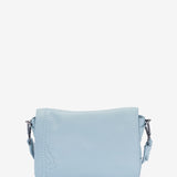 Women's leather crossbody bag in turquoise