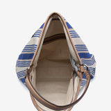 Women's reversible hobo bag in beige