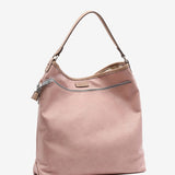 Women's reversible hobo bag in pink