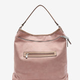 Women's reversible hobo bag in pink