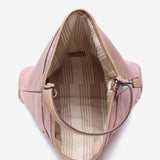 Women's reversible hobo bag in pink