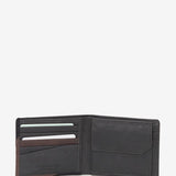 Portafoglio da uomo in pelle nera