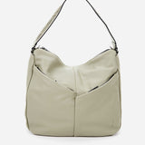 Women's hobo bag in green leather
