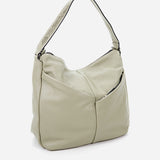 Women's hobo bag in green leather