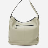 Women's hobo bag in green leather