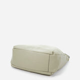 Women's hobo bag in green leather