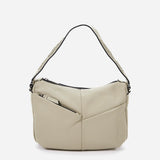 Women's small hobo bag in green leather