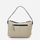 Women's small hobo bag in green leather