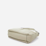 Women's small hobo bag in green leather