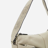 Women's small hobo bag in green leather