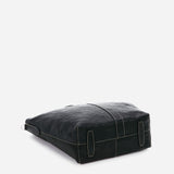 Women's shopper bag in black leather