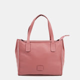 Bolso shopper pequeño en piel rosa