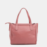 Bolso shopper pequeño en piel rosa
