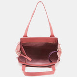 Bolso shopper pequeño en piel rosa