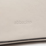 Bolso shopper pequeño de piel en beige