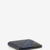 Men's leather wallet in blue