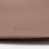 Pink leather shoulder bag