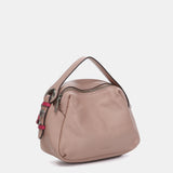 Bolso de mano en piel rosa
