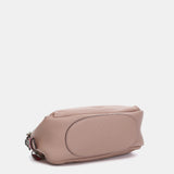 Bolso de mano en piel rosa