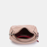 Bolso de mano en piel rosa