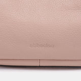 Bolso de mano en piel rosa
