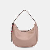 Small shoulder bag in pink leather