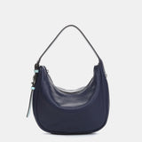 Piccola borsa a tracolla in pelle blu